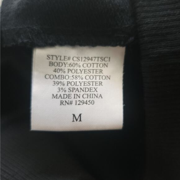 Como Vintage Black Crew Neck Sweater with Red and Yellow Accents - Picture 5 of 6